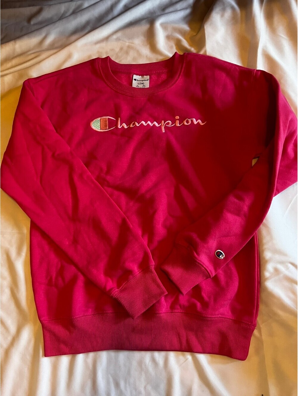 Champion pink sweatshirt girls